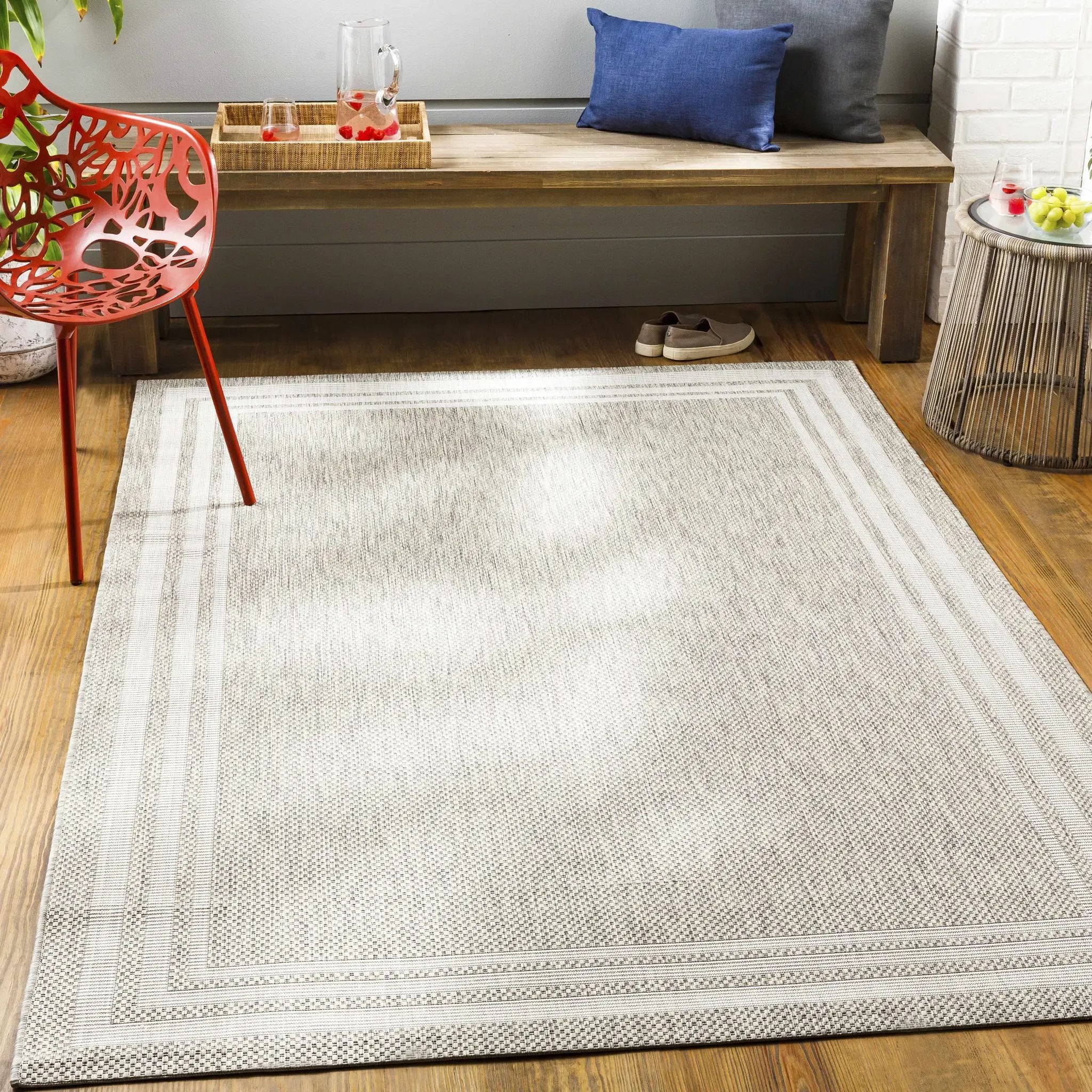 Burradoo Bordered Outdoor Area Rug by Boutique Rugs