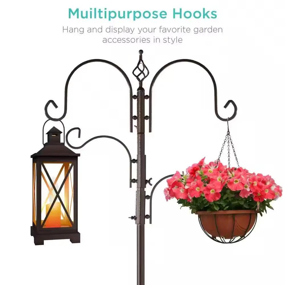 Complete Bird Feeder Set with Bronze Metal Stand Suet Water Bowl Tube and Tray by HomePacific