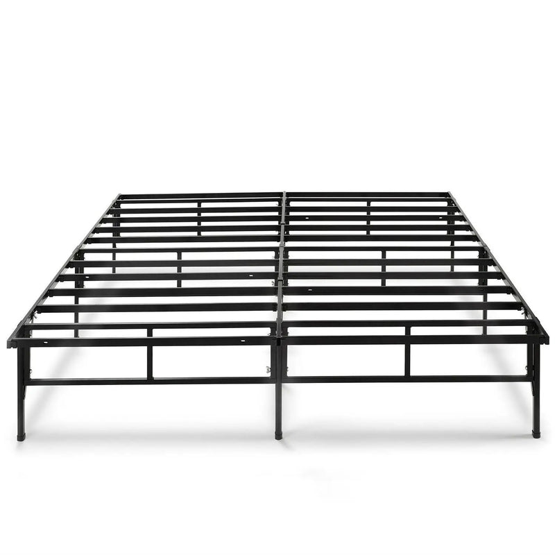 Queen size Sturdy Black Metal Platform Bed Frame by HomePacific