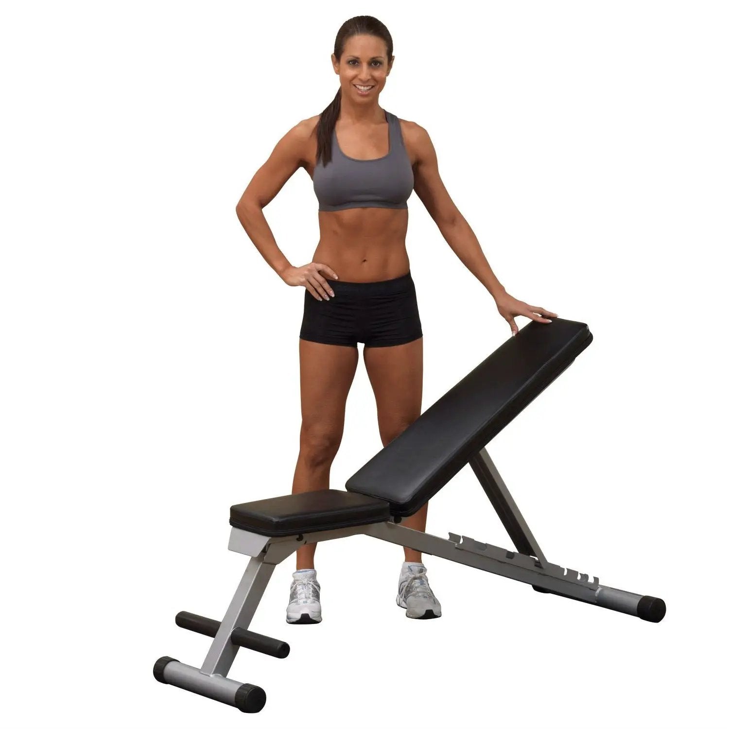 Multi-position Weight Training Flat Incline Decline Folding Exercise Bench by HomePacific