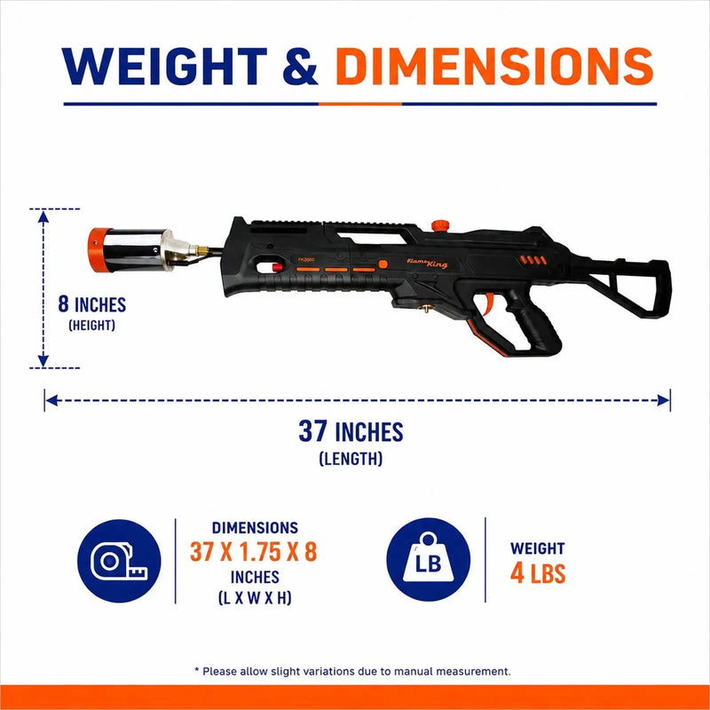 Flame King BlazeTac Propane Torch Gun Weed Burner with Trigger Ignition by Flame King Products