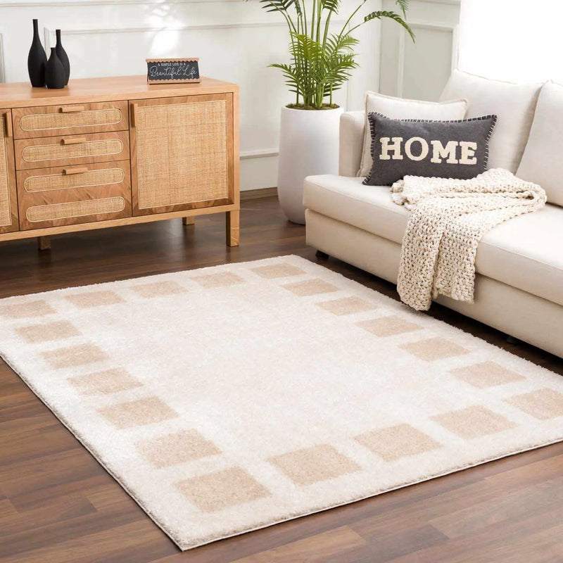Beynon Beige Washable Area Rug by Boutique Rugs