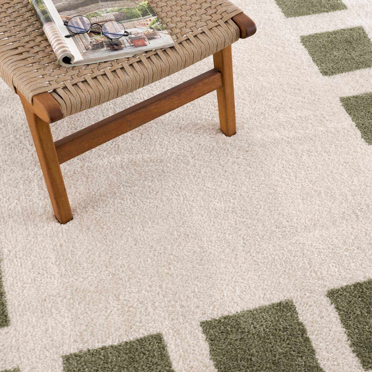 Beynon Green Washable Area Rug, photo 10 of 12