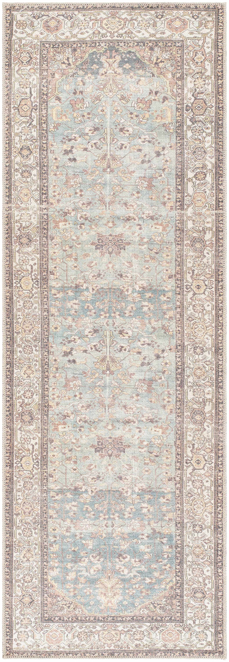Bahram Vintage Flat Pile Washable Rug by Boutique Rugs