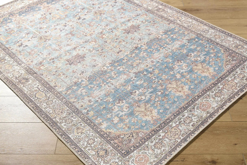 Bahram Vintage Flat Pile Washable Rug by Boutique Rugs
