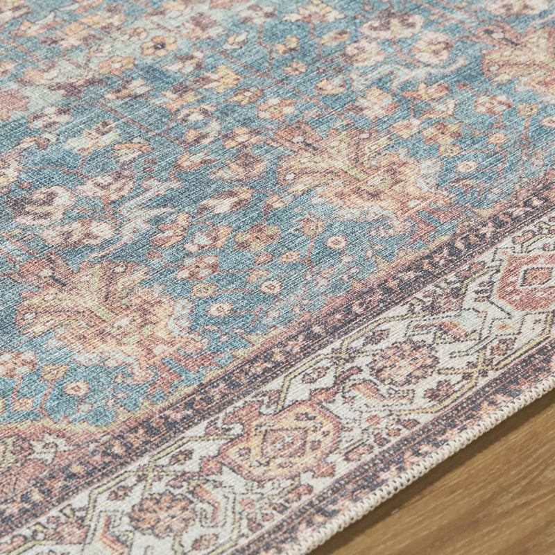 Bahram Vintage Flat Pile Washable Rug by Boutique Rugs