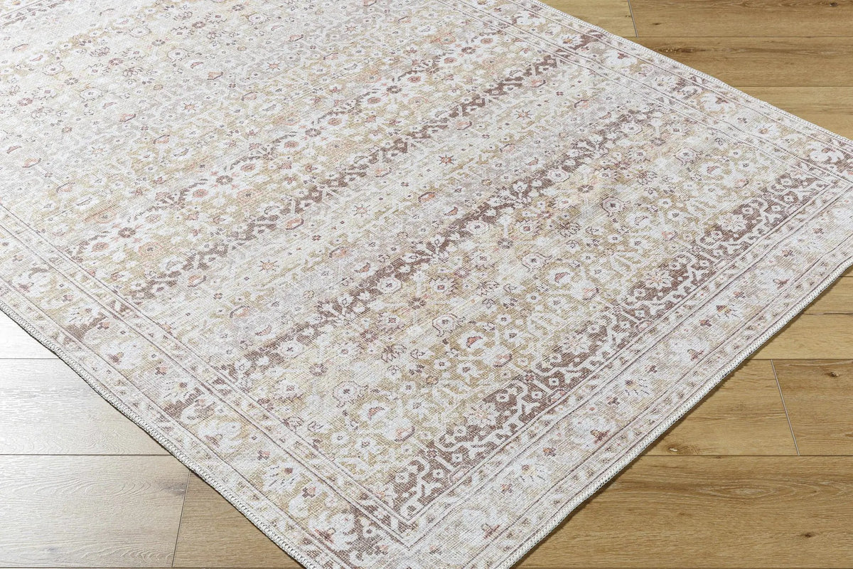 Bienna Vintage Flat Pile Washable Rug, photo 6 of 9