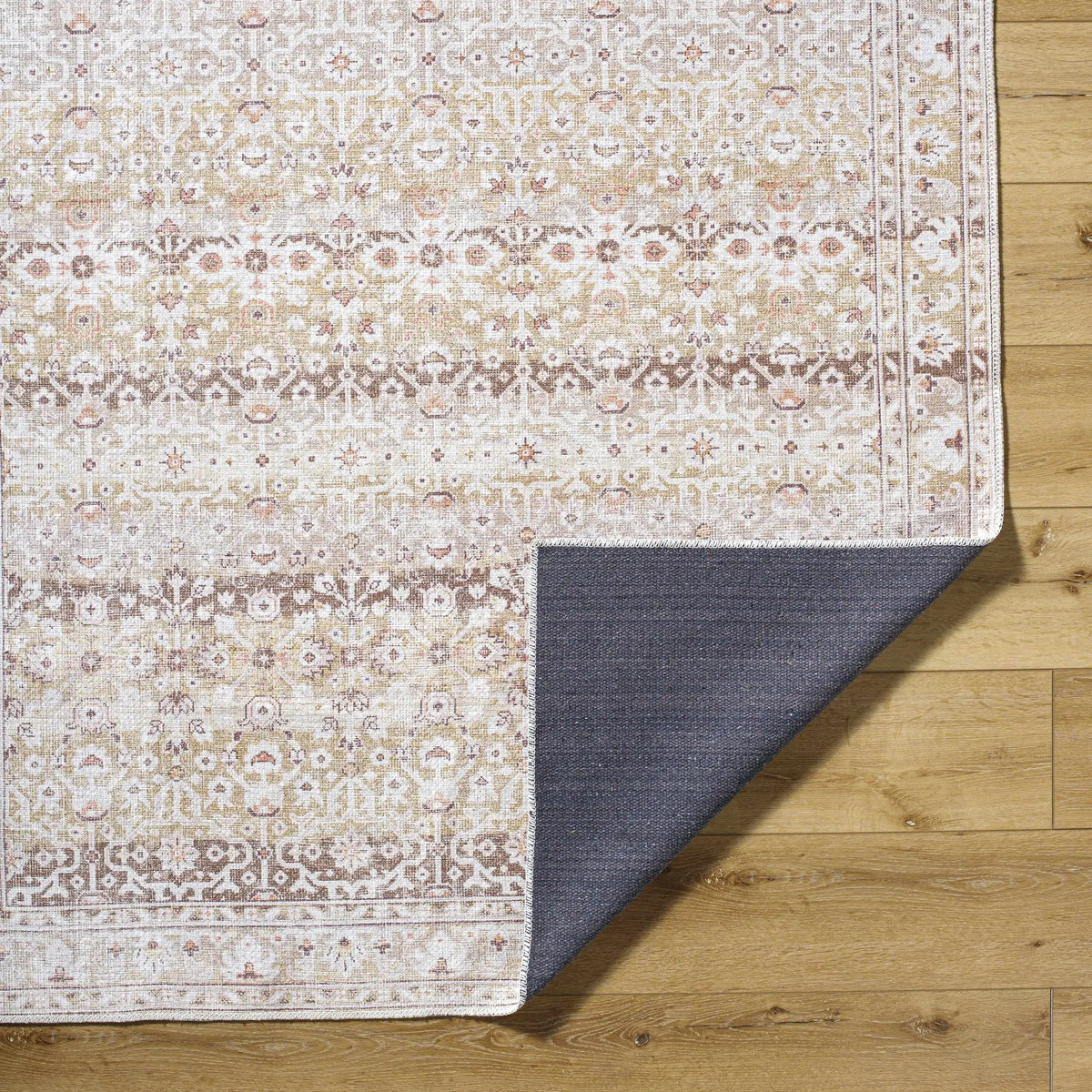 Bienna Vintage Flat Pile Washable Rug, photo 7 of 9