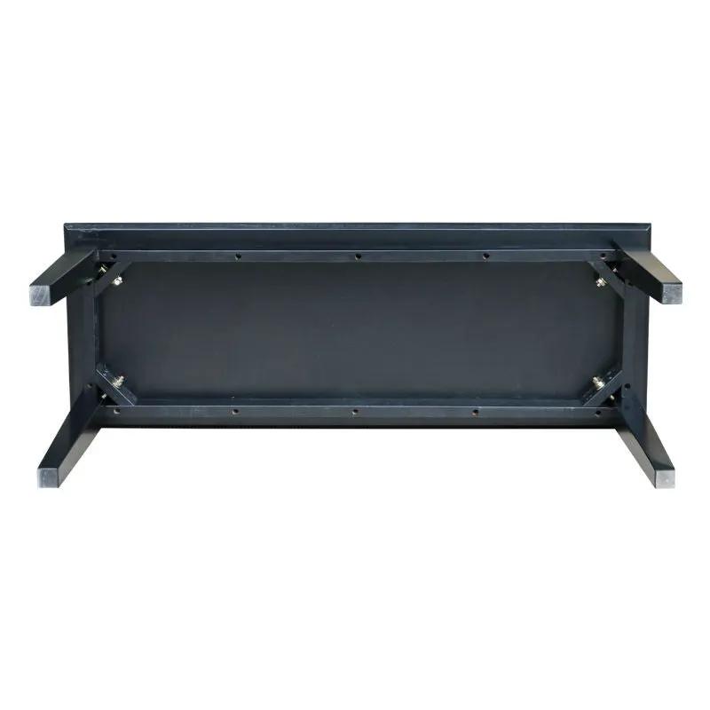 Solid Wood Entryway Accent Bench in Black Finish by HomePacific