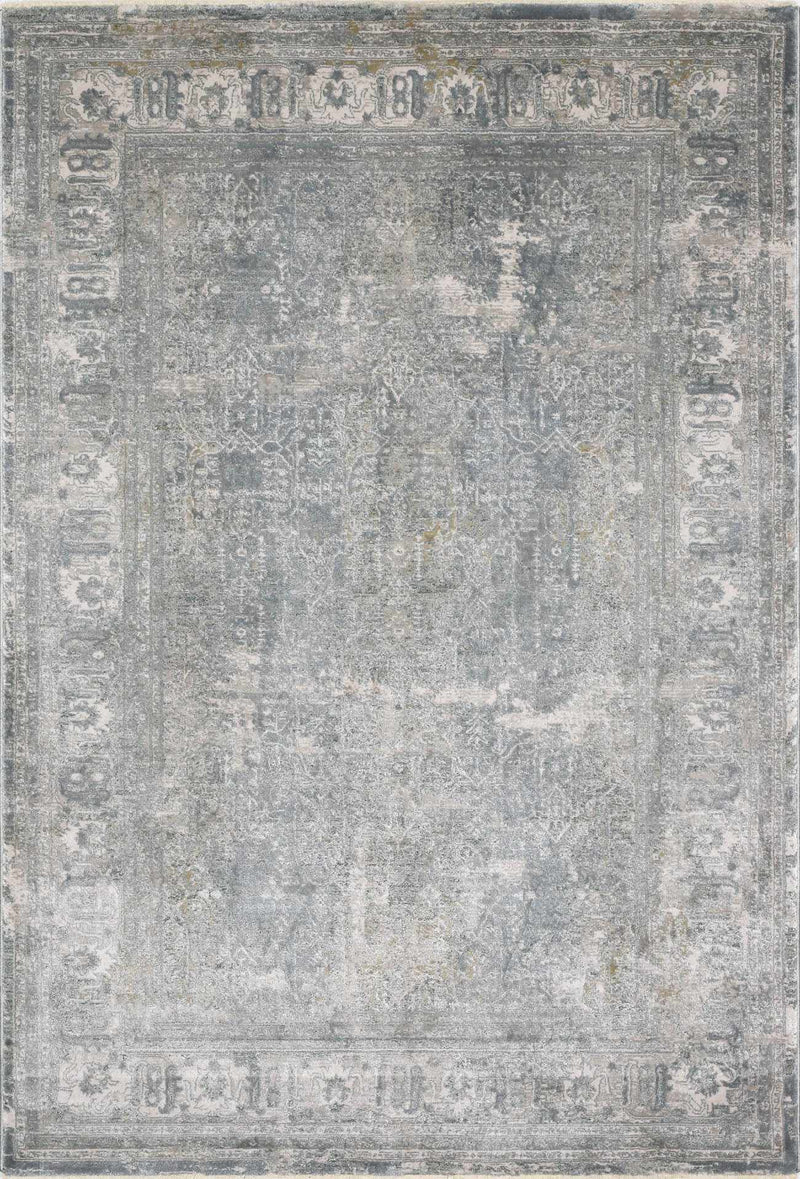 Pryce Blue Gray Thick Luxe Boutique Rug by Boutique Rugs