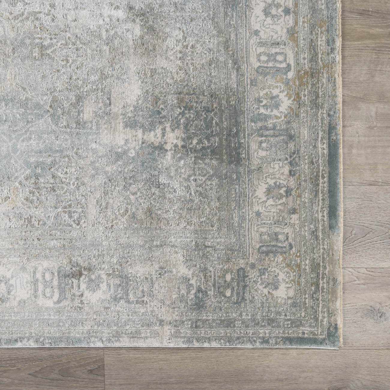 Pryce Blue Gray Thick Luxe Boutique Rug by Boutique Rugs