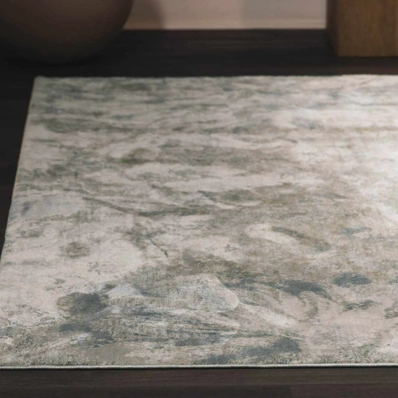 Nurit Blue Gray Thick Luxe Boutique Rug by Boutique Rugs