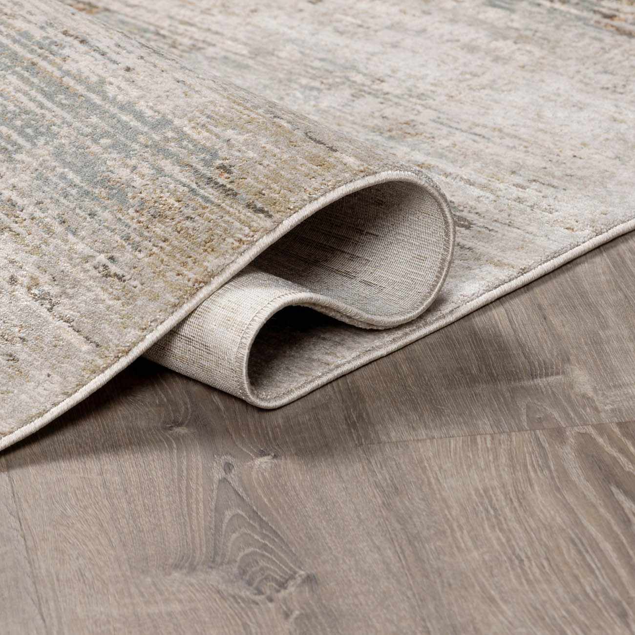 Neron Blue Gray Thick Luxe Abstract Rug by Boutique Rugs