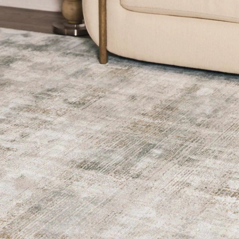 Neron Blue Gray Thick Luxe Abstract Rug by Boutique Rugs