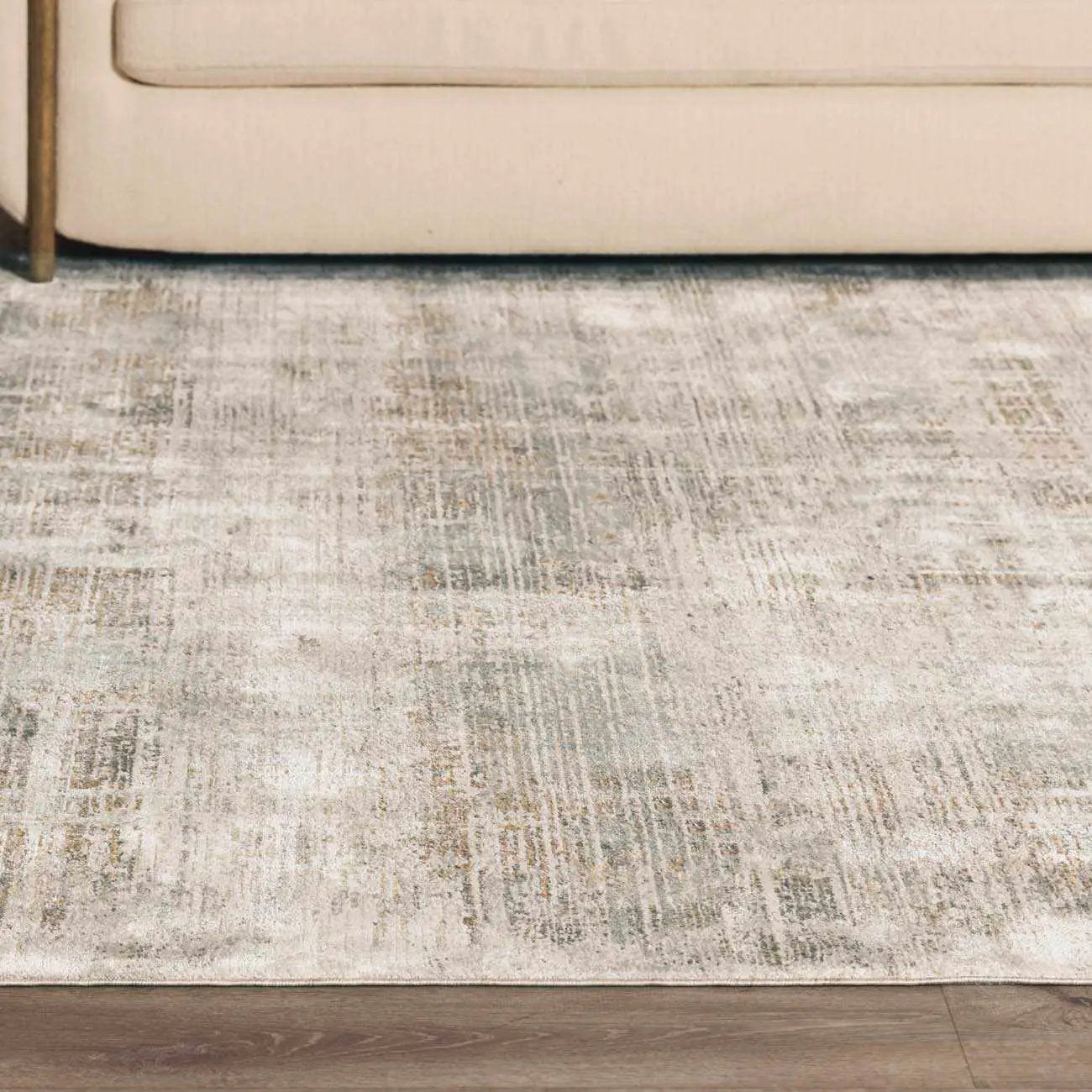 Neron Blue Gray Thick Luxe Abstract Rug by Boutique Rugs