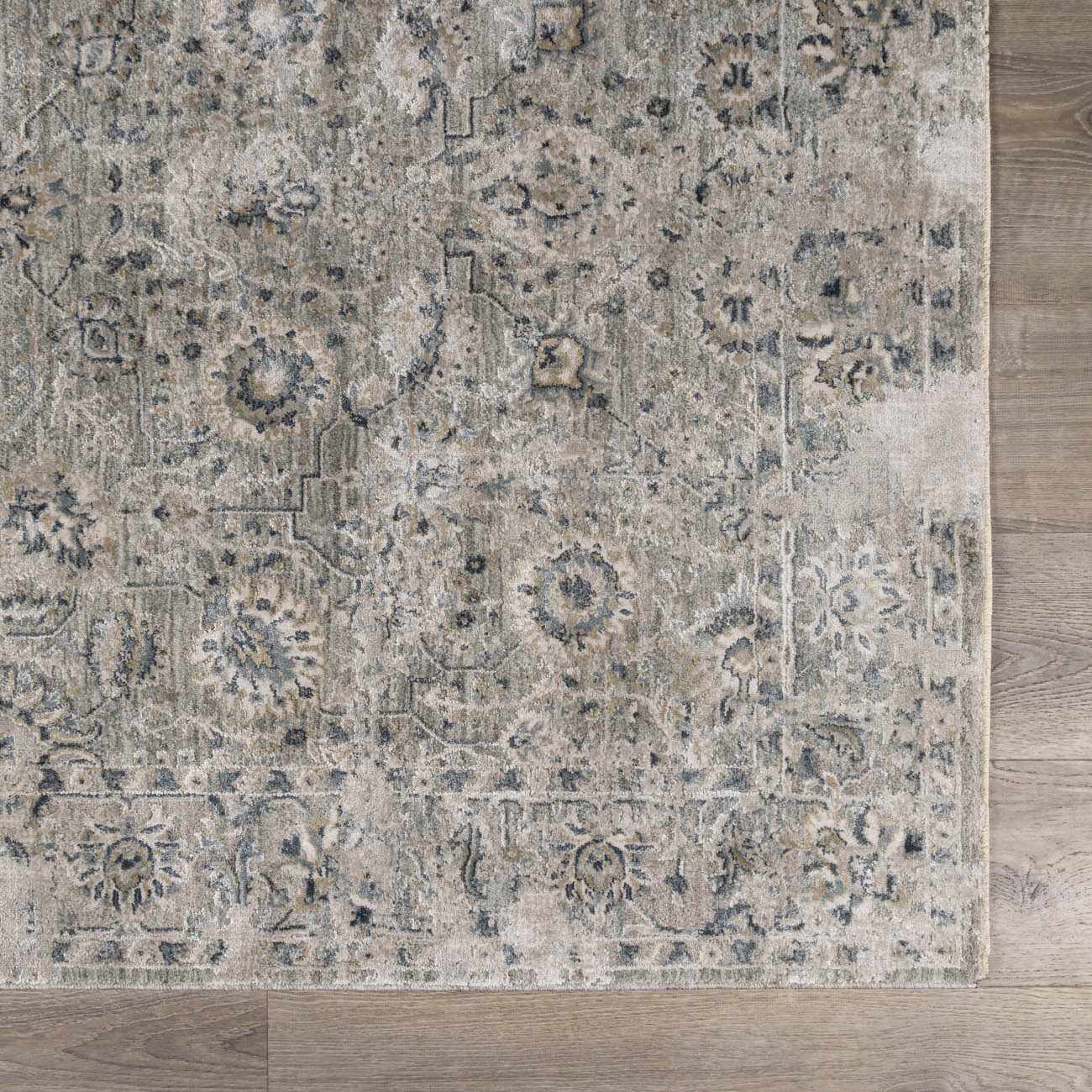 Melianna Gray Blue Thick Luxe Boutique Rug by Boutique Rugs