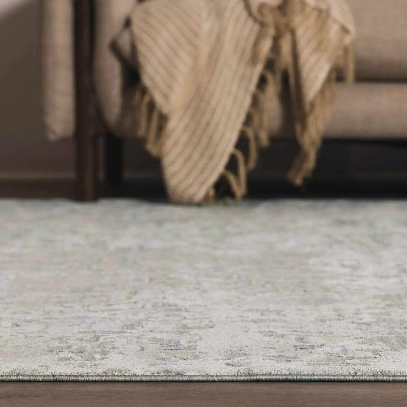 Melianna Gray Blue Thick Luxe Boutique Rug by Boutique Rugs