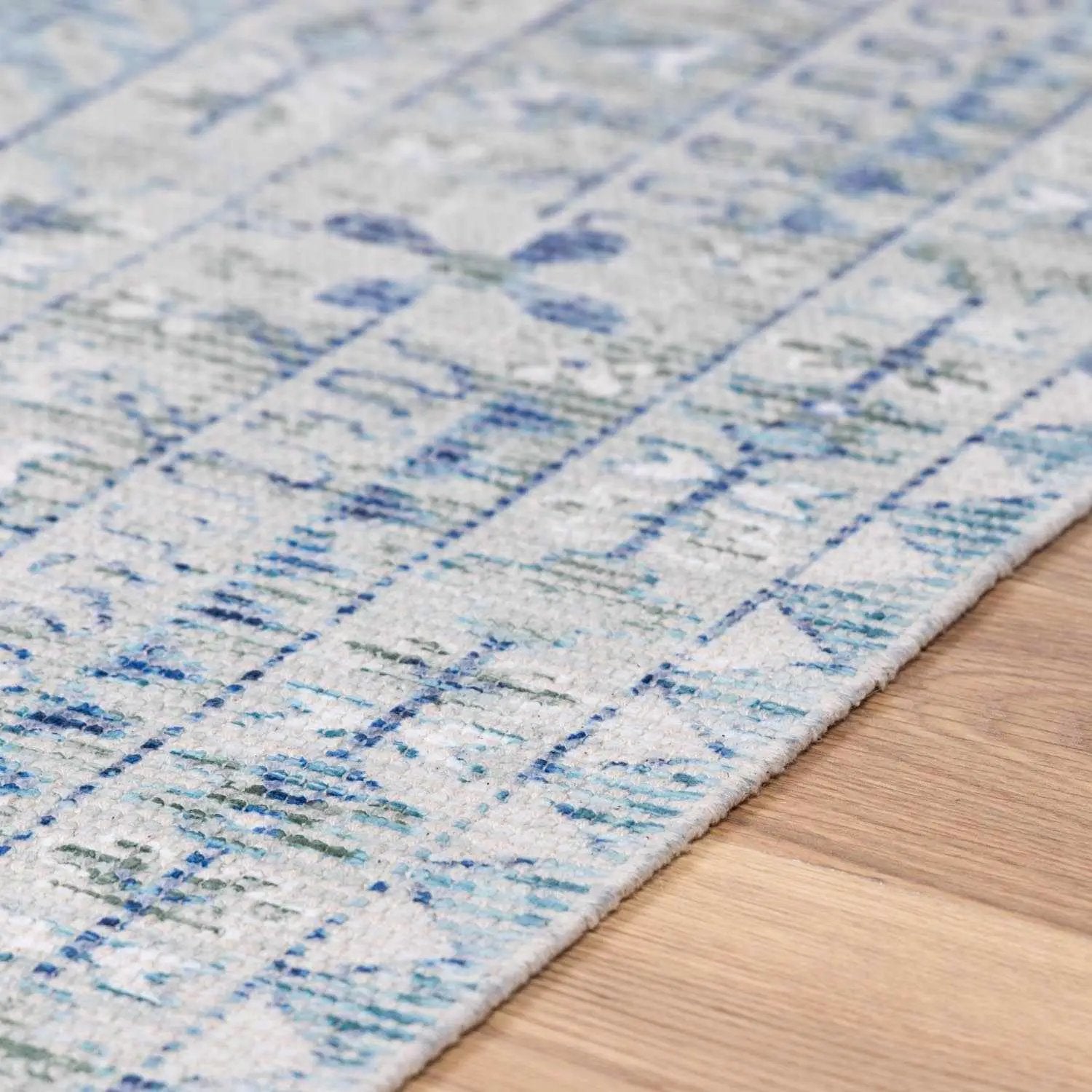 Byers Handmade Cotton-blend Aqua Rug by Boutique Rugs