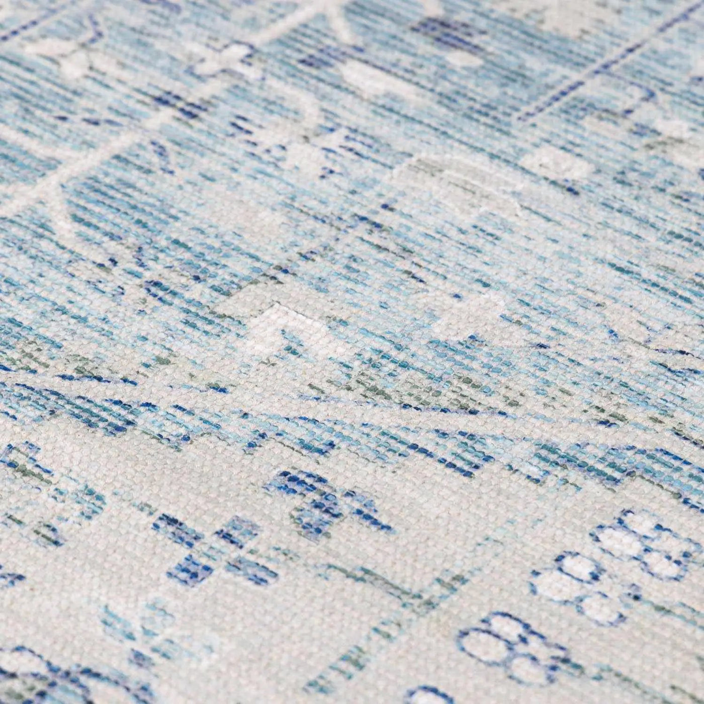 Byers Handmade Cotton-blend Aqua Rug by Boutique Rugs