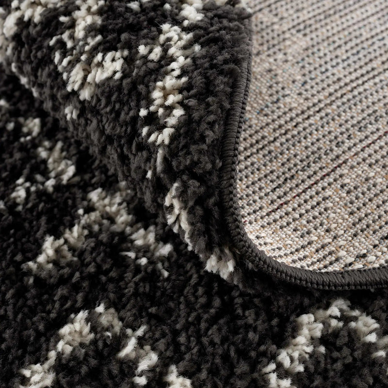 Thetford Black Berber Shag Rug - Clearance by Boutique Rugs