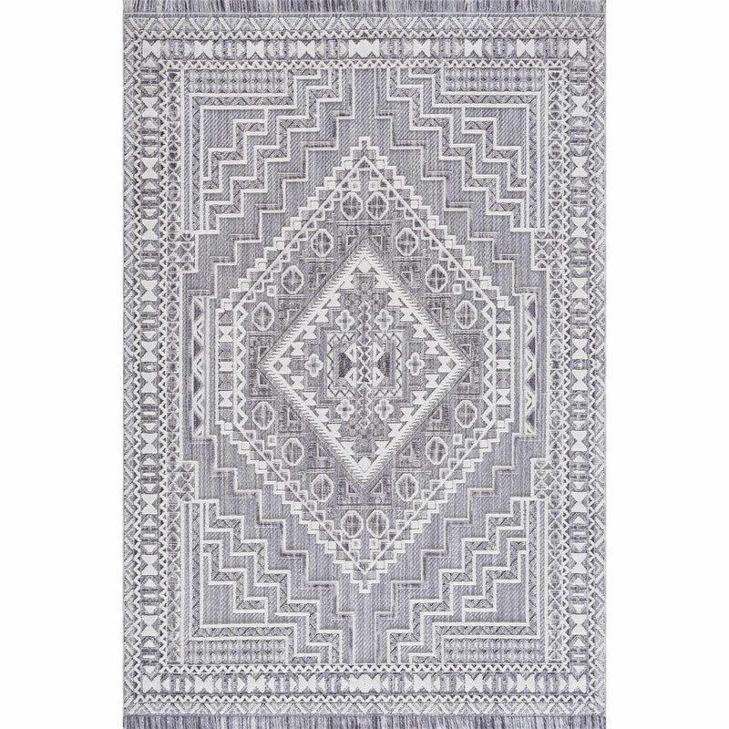 Alya Charcoal Textured Area Rug by Hauteloom