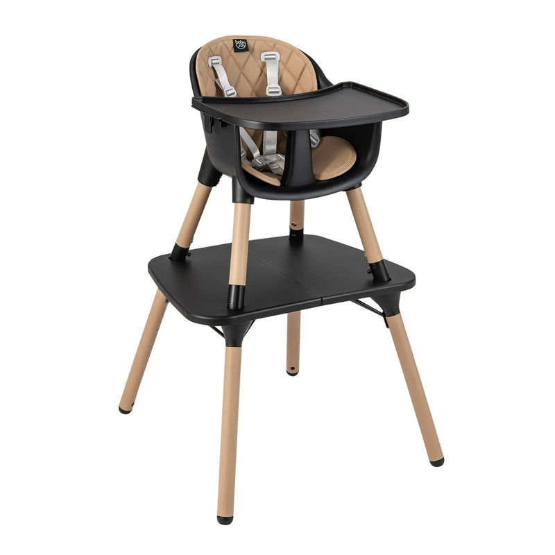 4-in-1 Baby Convertible Toddler Table Chair Set with PU Cushion by DirectDeals
