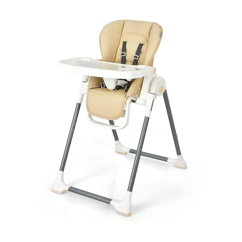 Foldable Baby High Chair with Double Removable Trays and Book Holder by DirectDeals