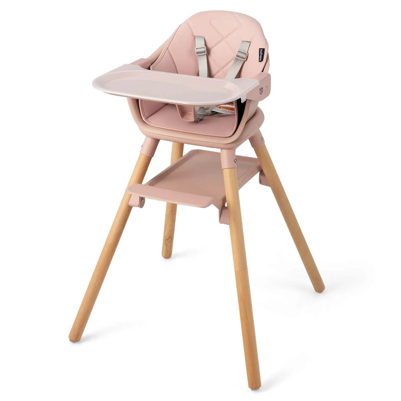 6-in-1 Baby High Chair with Removable Dishwasher and Safe Tray-White by DirectDeals