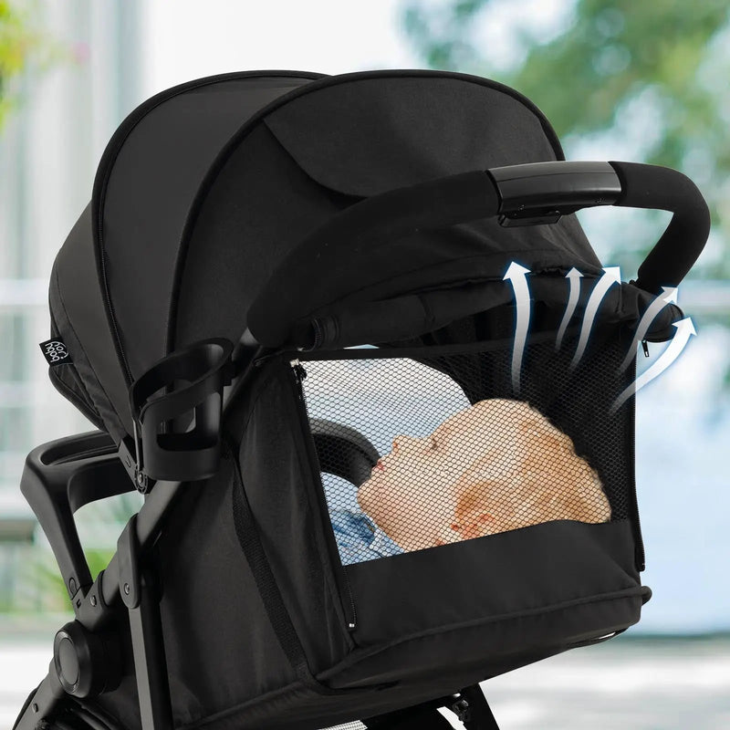 Baby Jogging Stroller with Adjustable Canopy for Newborn by DirectDeals
