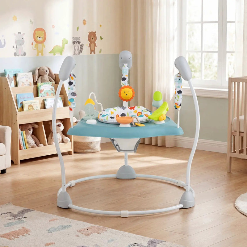 Baby Jump and Play Activity Center with Rotatable Seat and Interactive Toys by DirectDeals