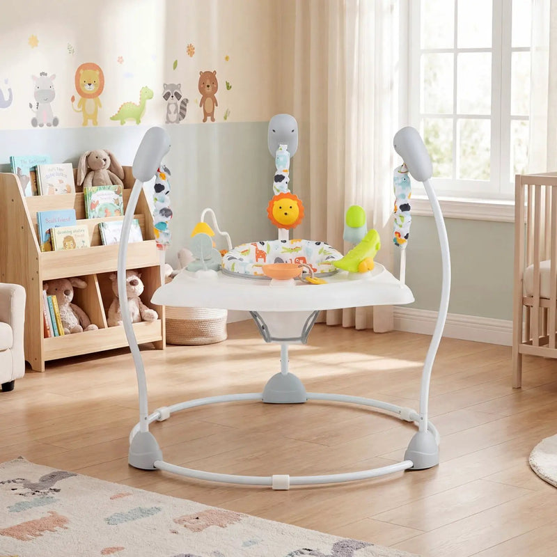 Baby Jump and Play Activity Center with Rotatable Seat and Interactive Toys by DirectDeals