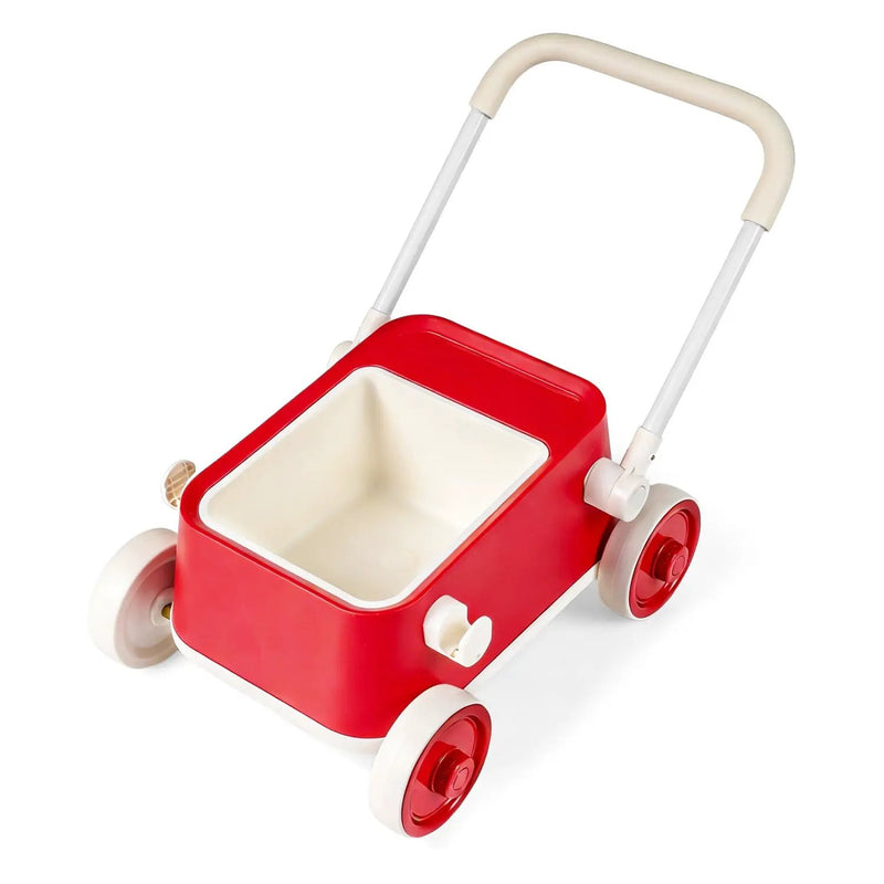 Push Walker with Storage Basket and Foldable Handle by DirectDeals