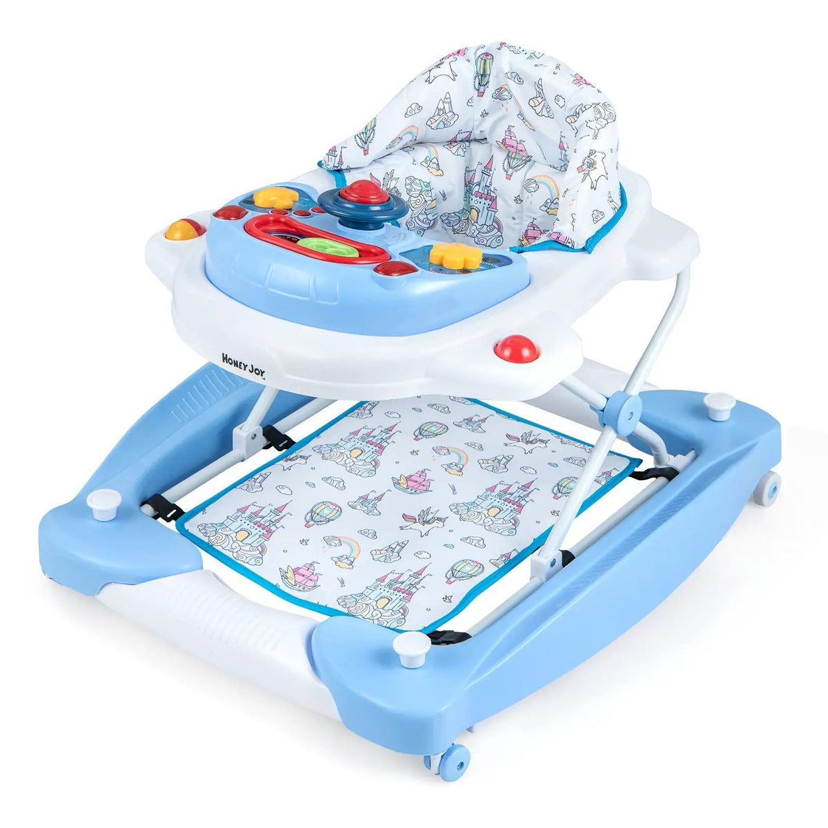 6 in 1 Foldable Baby Walker with Adjustable Height, photo 2 of 12