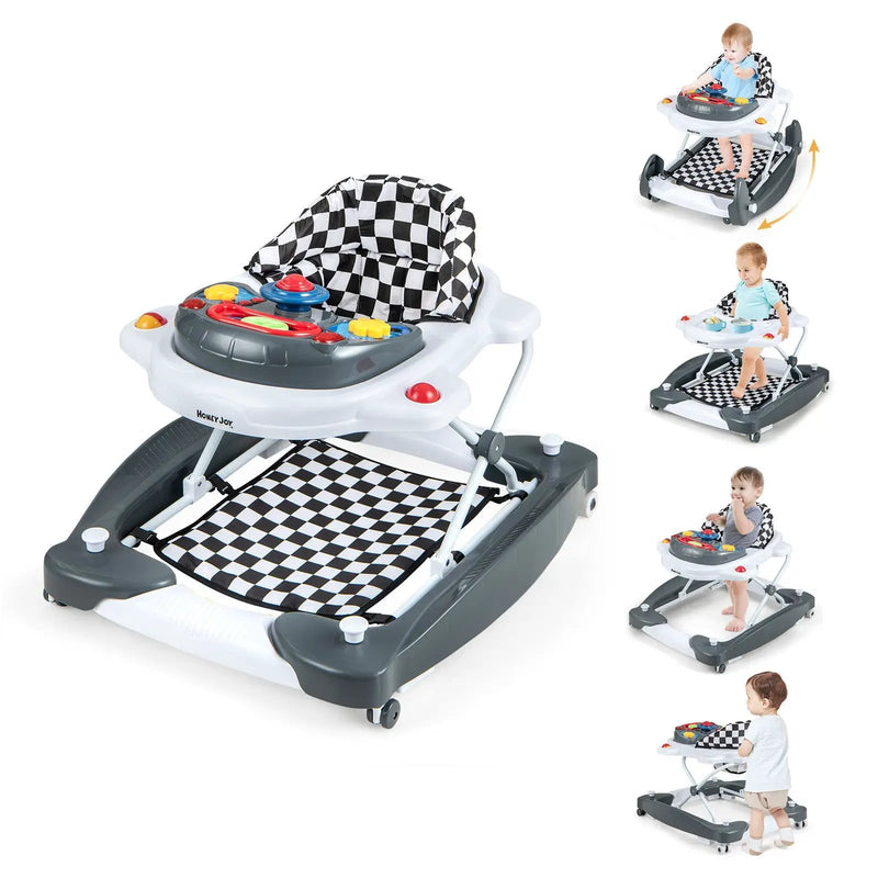 6 in 1 Foldable Baby Walker with Adjustable Height by DirectDeals
