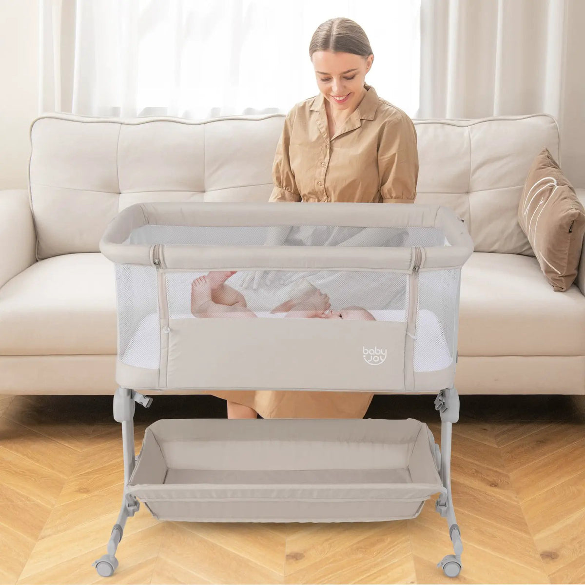 Bedside Sleeper Bassinet with 6-Level Adjustable Height, photo 2 of 12
