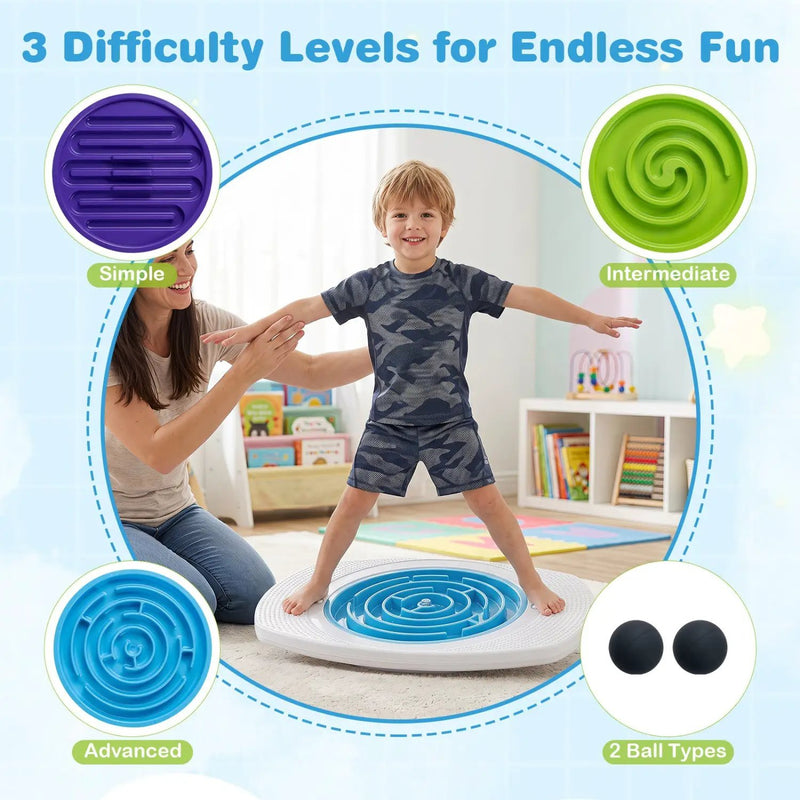 Balance Board Maze for Kids with 3 Difficulty Levels by DirectDeals