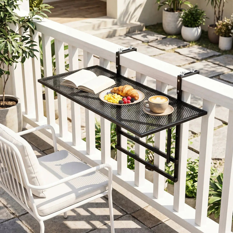 31.5 Inch Large Metal Folding Bar Table with 5 by DirectDeals
