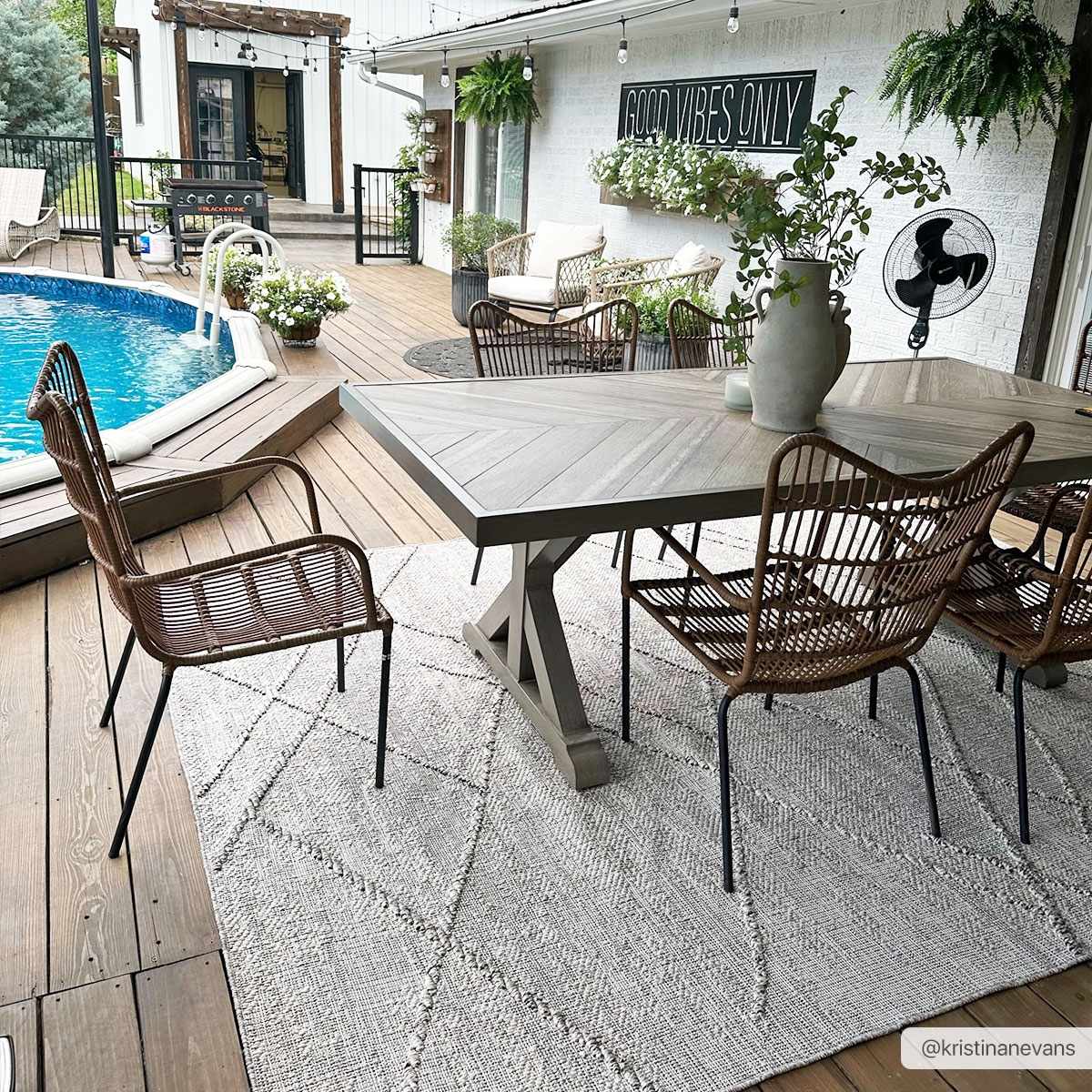 Baqer Bone & Tan Area Rug by Hauteloom