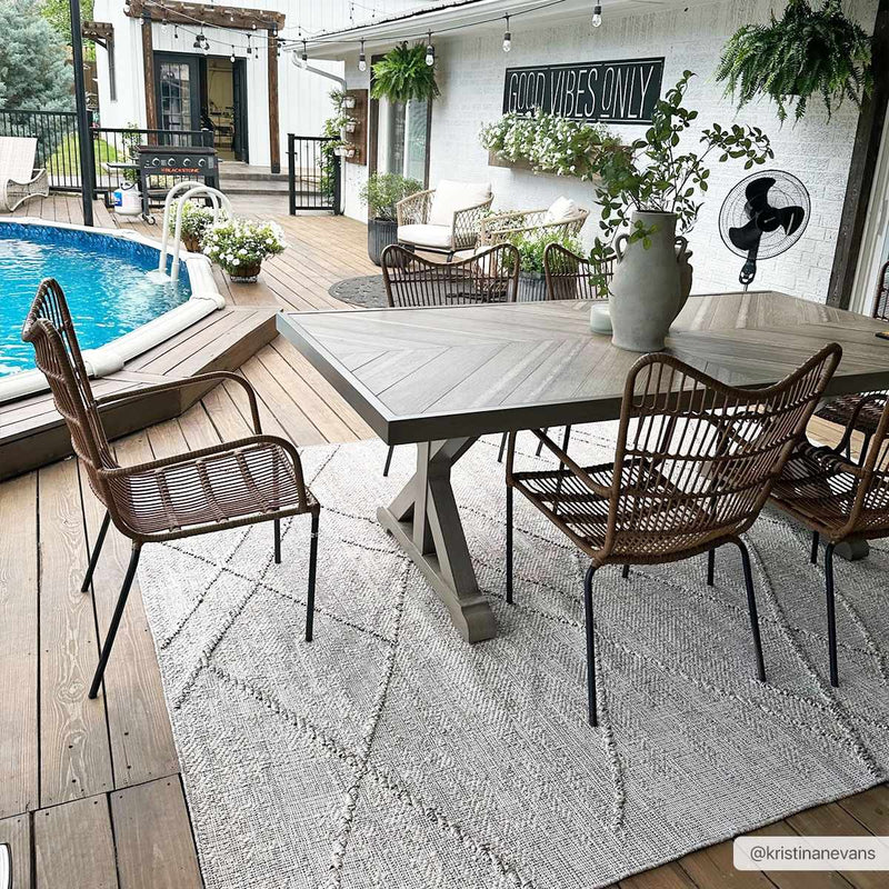 Baqer Bone & Tan Area Rug by Hauteloom