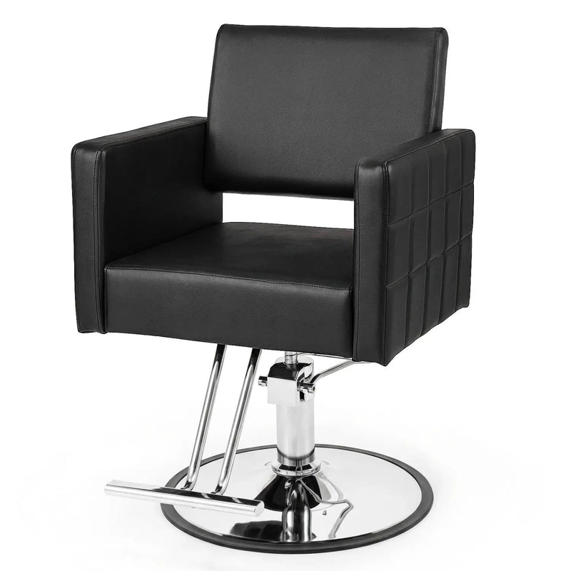 Hydraulic Salon Chair with Adjustable Height & 360° Swivel by DirectDeals