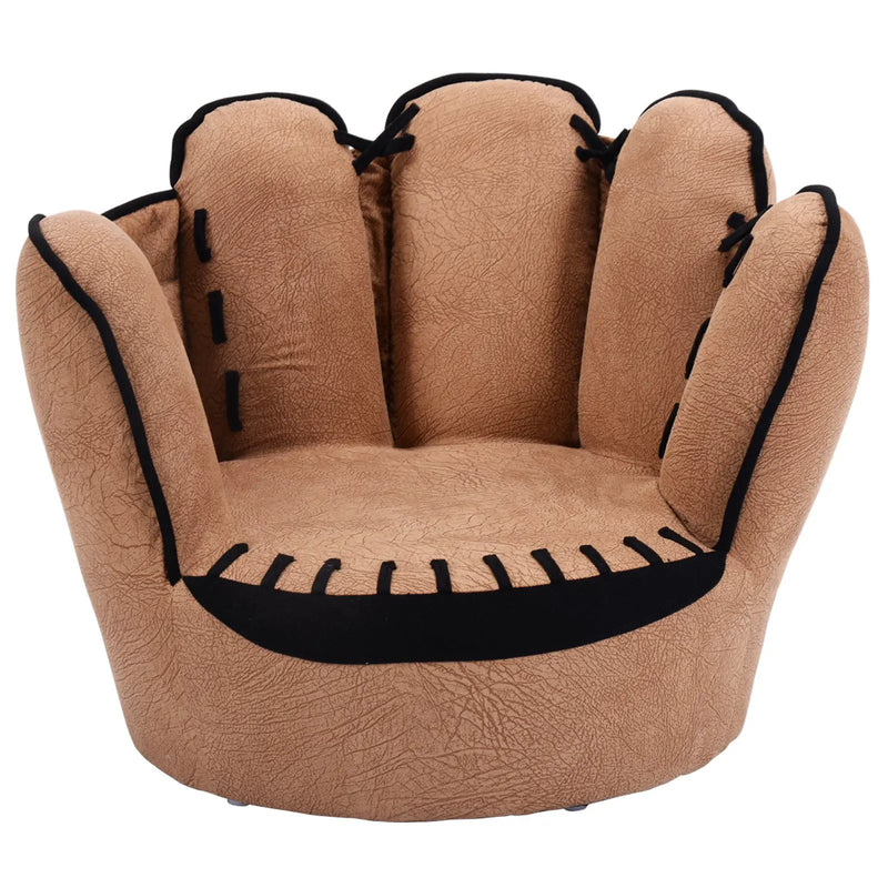 Household Five Fingers Baseball Glove Shaped Kids Leisure Upholstered Sofa by DirectDeals