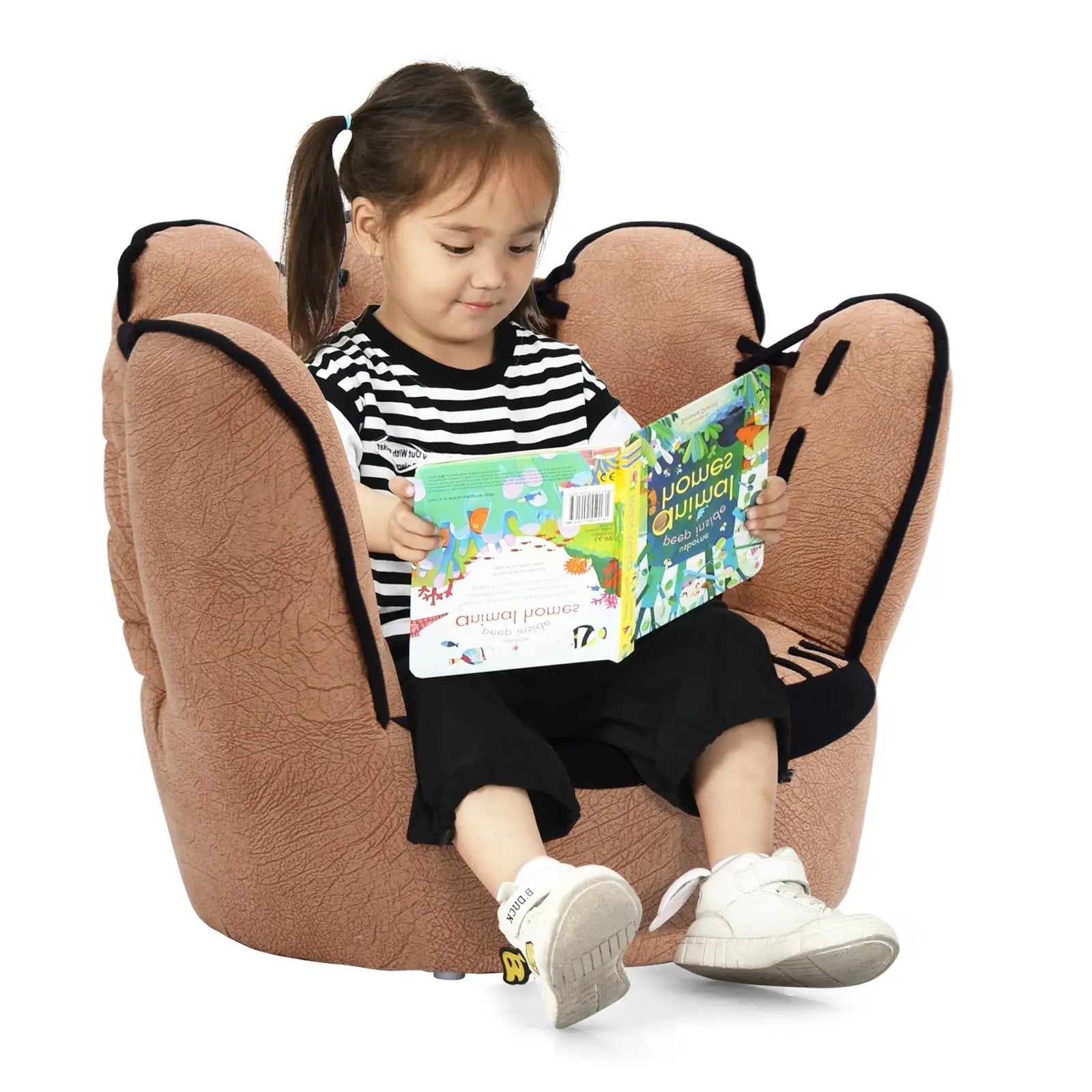 Household Five Fingers Baseball Glove Shaped Kids Leisure Upholstered Sofa by DirectDeals