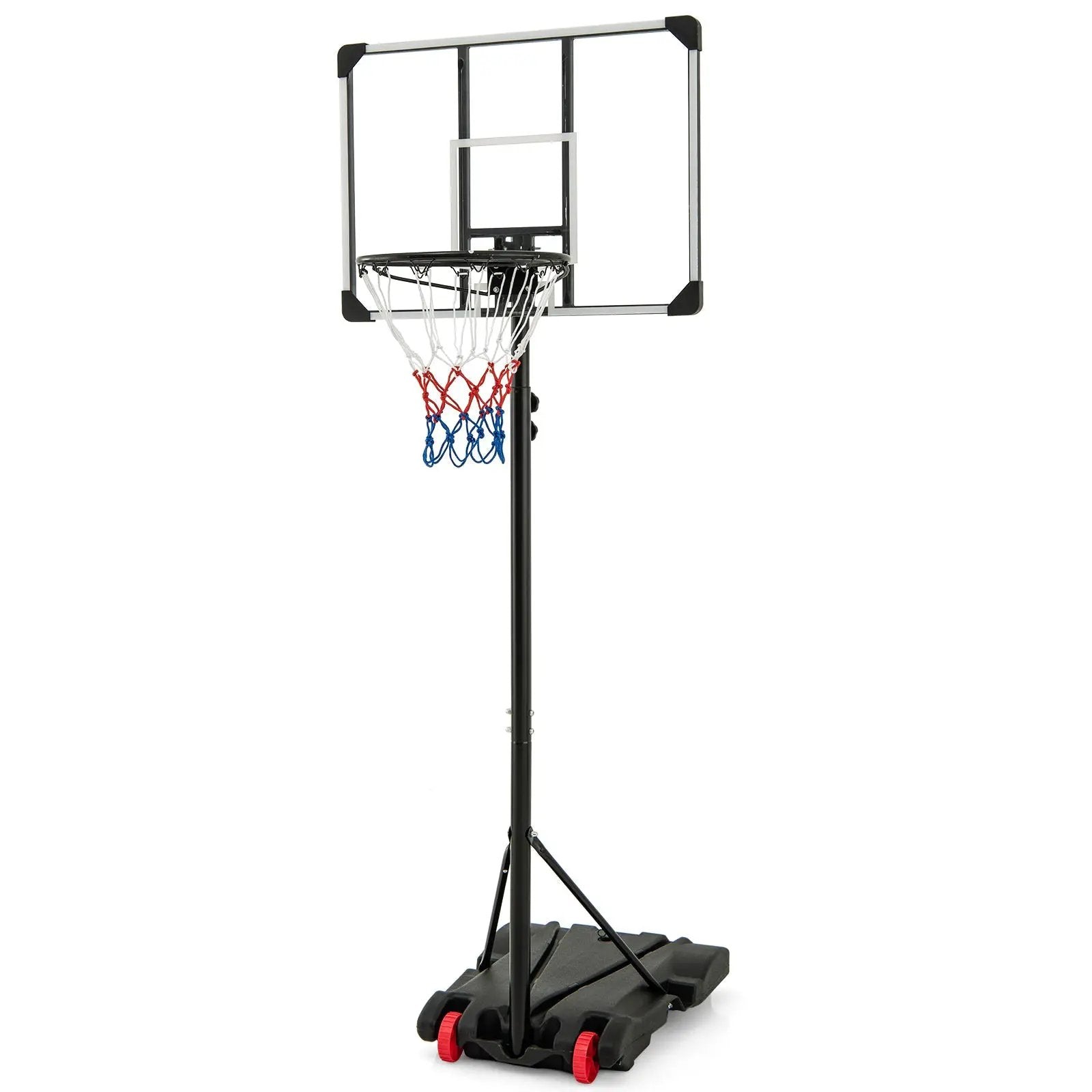 5.8-6.8 FT Basketball Hoop Height Adjustable Basketball System with Wheels and Fillable Base by DirectDeals