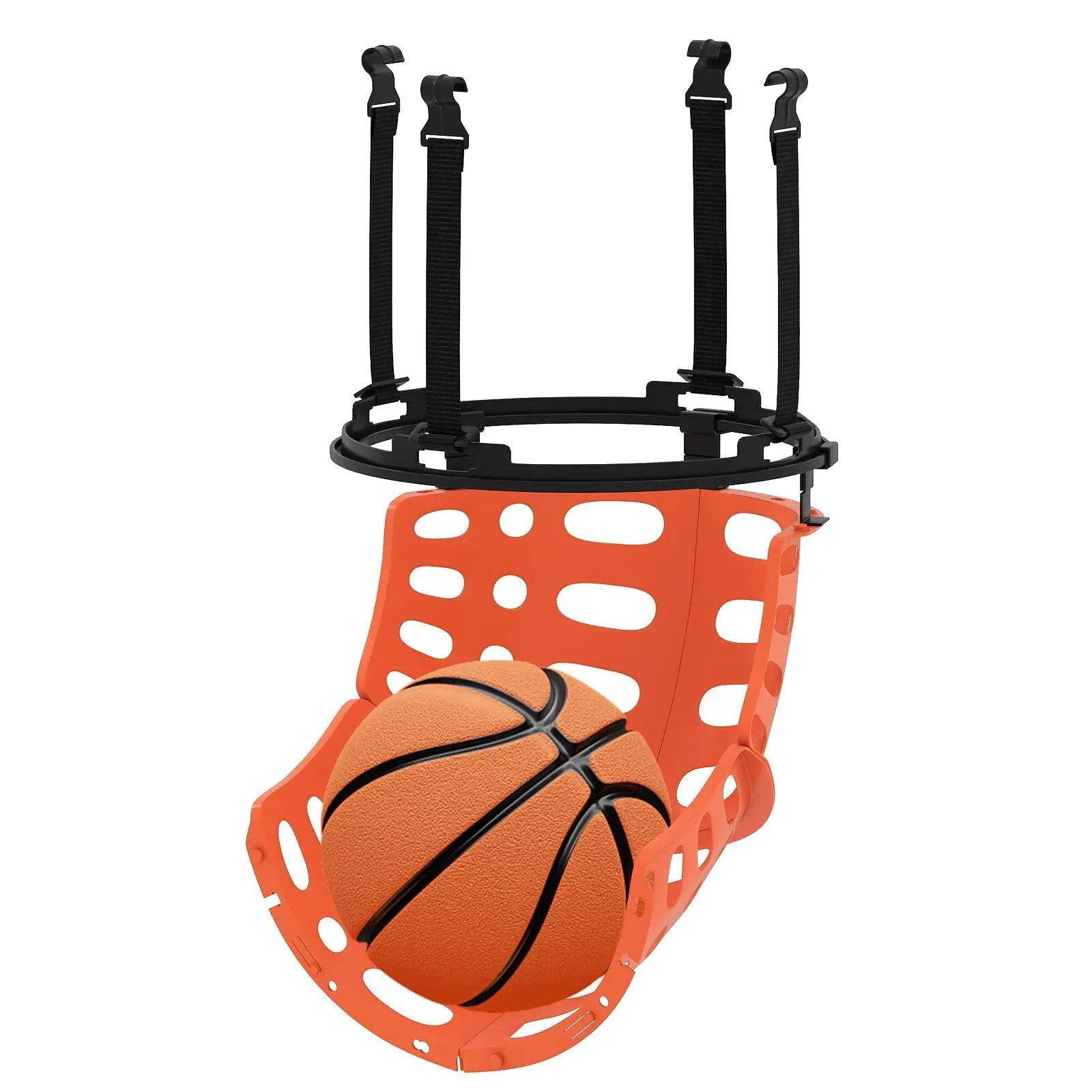 Basketball Return Attachment with 4 Tool-Free Detachable Hooks (Fit 18 Inch Rims) by DirectDeals