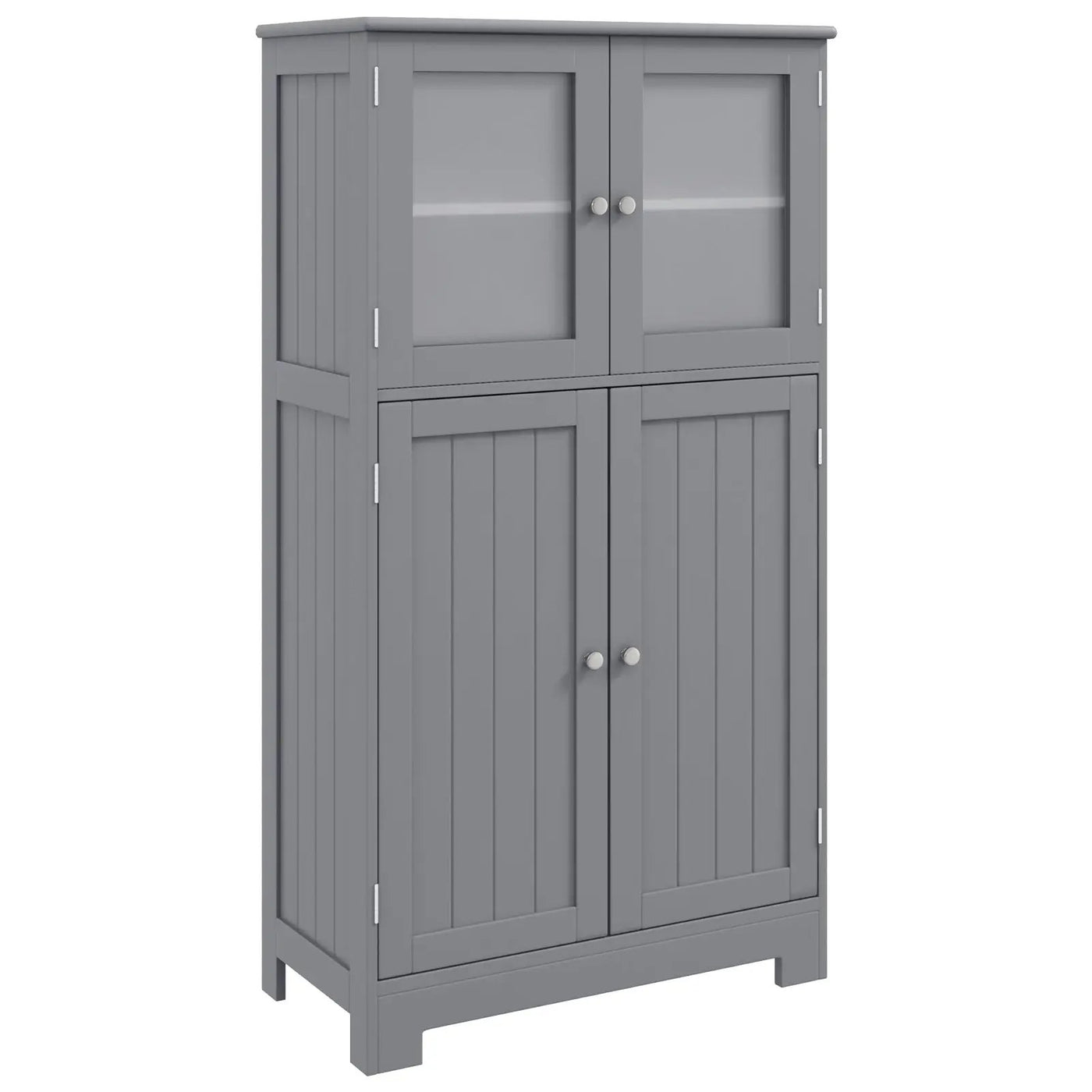 Bathroom Floor Storage Locker Kitchen Cabinet with Doors and Adjustable Shelf by DirectDeals