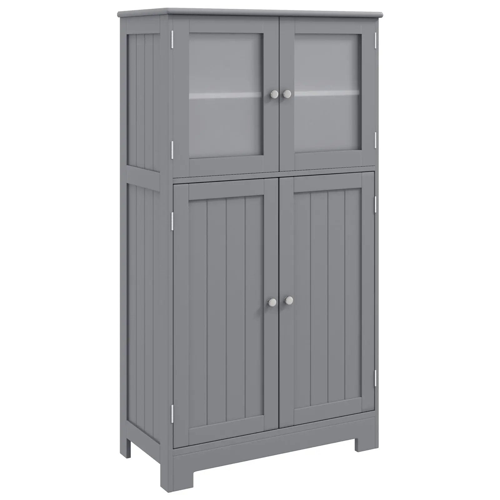 Bathroom Floor Storage Locker Kitchen Cabinet with Doors and Adjustable Shelf by DirectDeals