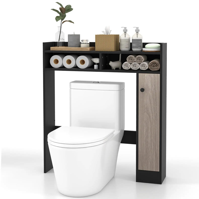 Bathroom Over the Toilet Floor Storage Organizer with Adjustable Shelves by DirectDeals