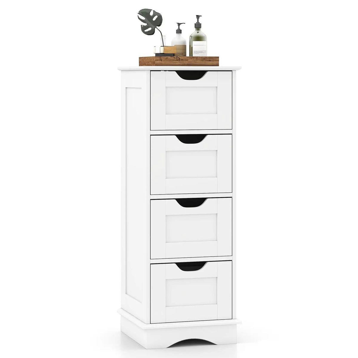 Bathroom Storage Cabinet with Cutout Handles and 4 Drawers, photo 7 of 16
