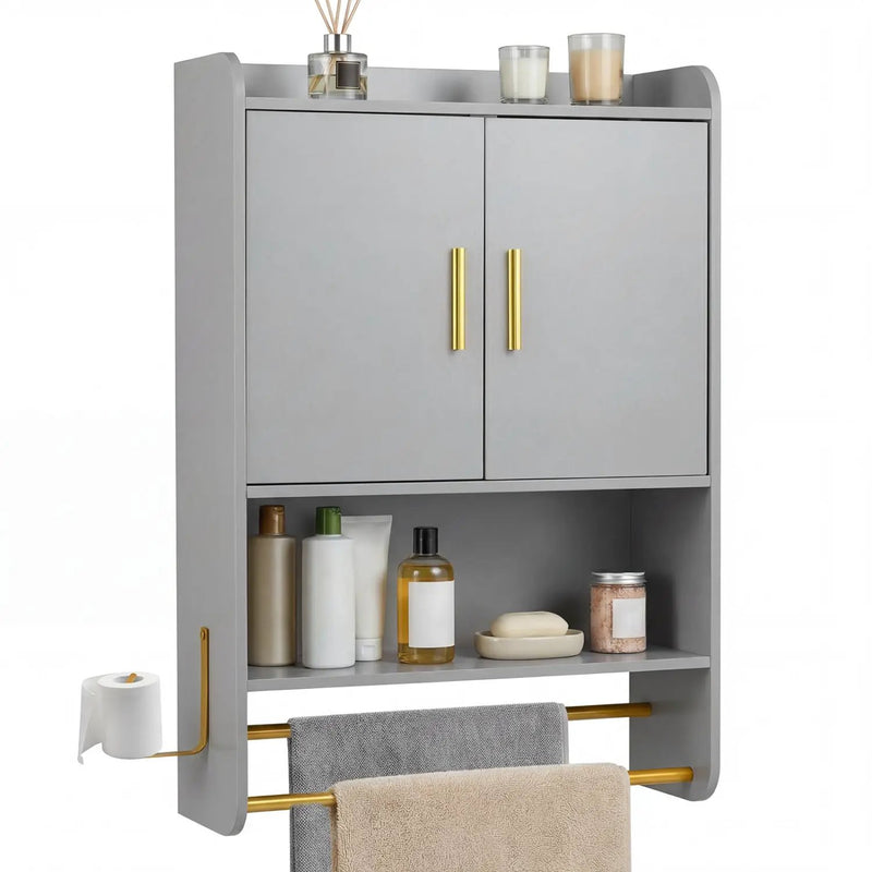 Bathroom Wall Cabinet Wall Mounted Medicine Cabinet with Towel Bars by DirectDeals