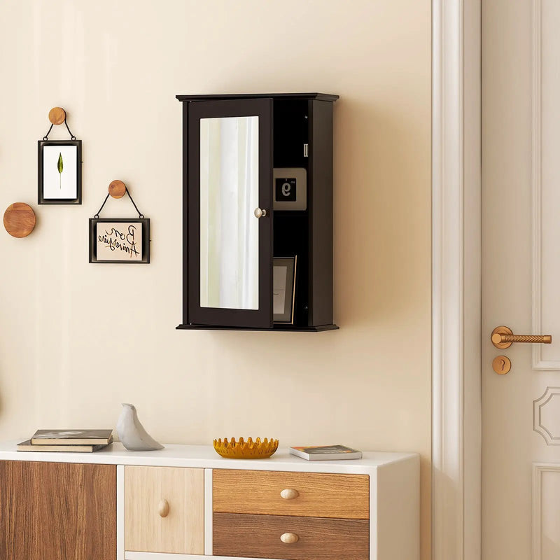 Bathroom Wall Cabinet with Single Mirror Door by DirectDeals